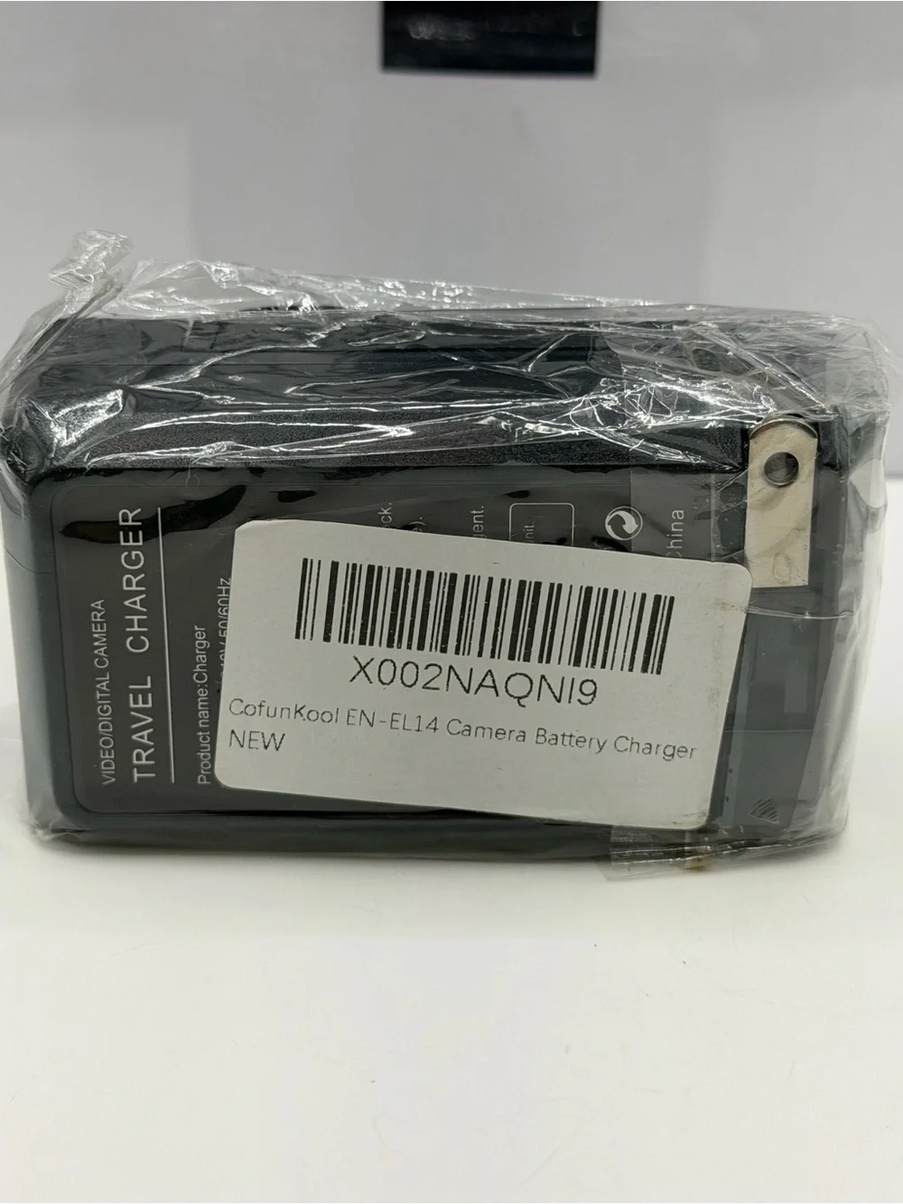 EN-EL14 Travel Camera Battery Charger - Black